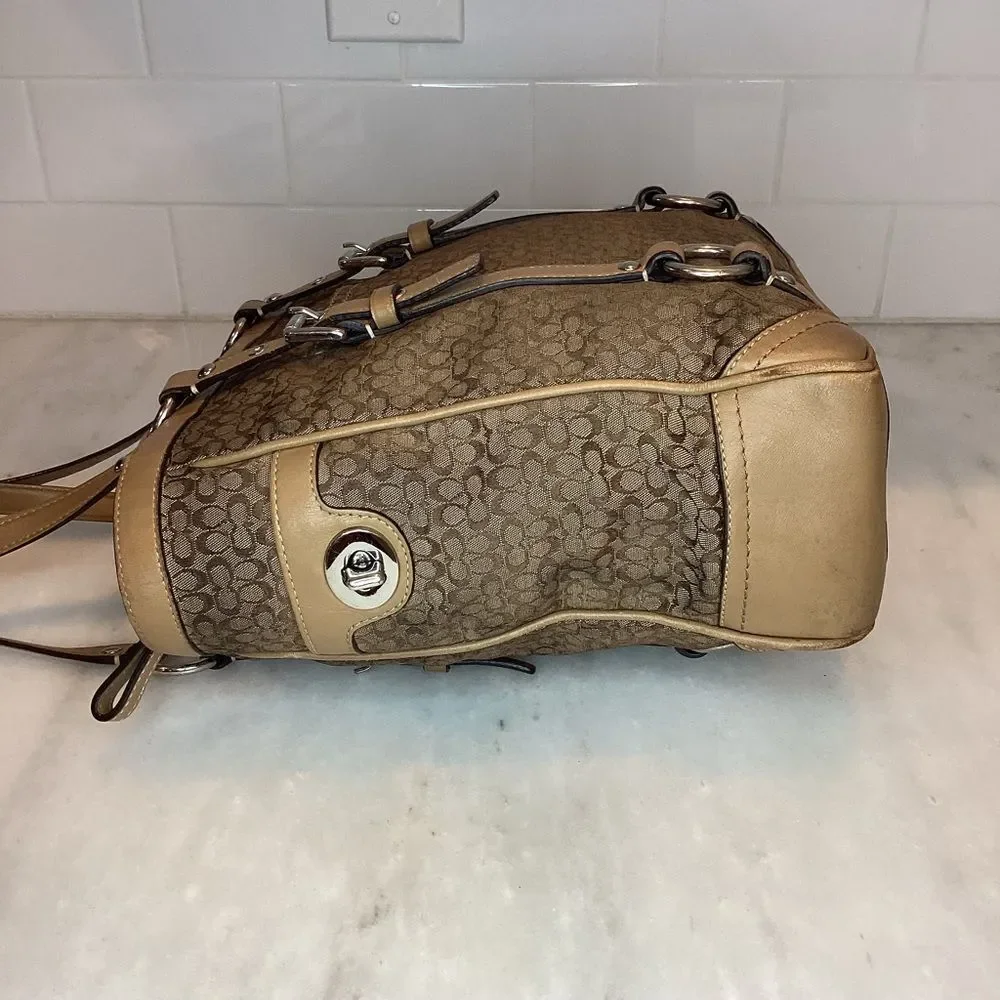 Coach Bag Purse Handbag Signature Mini C Jacquard EW Gallery Tote Pocketbook